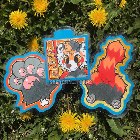 Prisma colored headshot badge $20