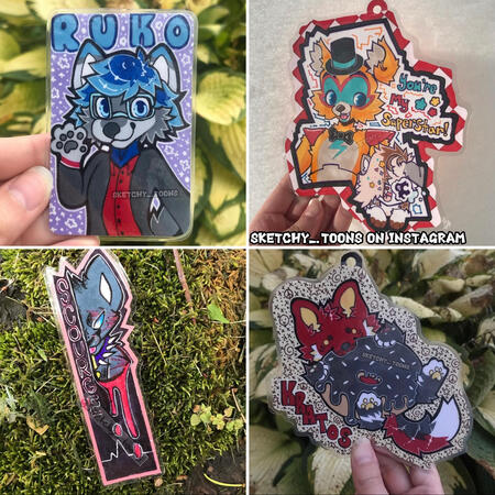 Prisma colored headshot badge $20